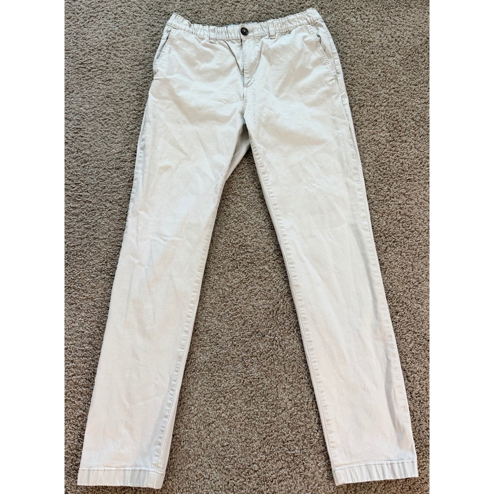 Chubbies Everywear Pants Mens Large Khaki Tan Stretch Chino Trousers 30 Inseam
